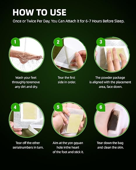 Premium  Detox Foot Pads Herbal extracts Formula(Pack of 10)| Proven japanese formula for stress relief,weight loss, body detox, Diabetes relief , fatty liver ,kidney liver cleaning, for feeling refresh everyday!!Buy today to get 1 pack for free.