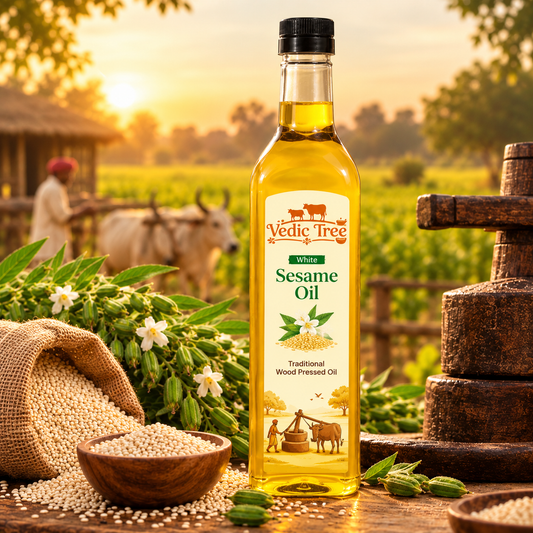 Wood Pressed White Sesame Oil