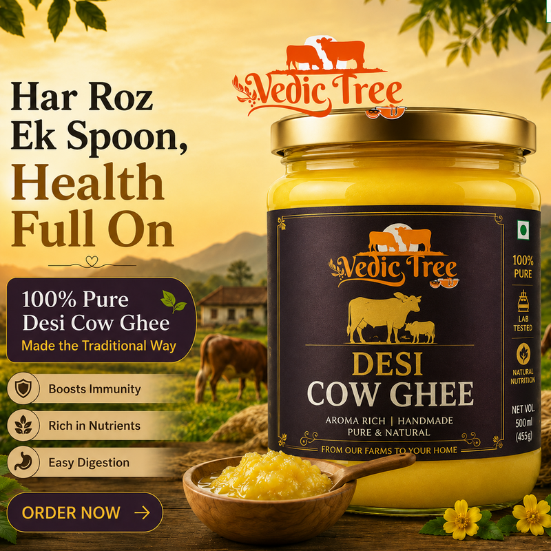 Desi Cow Ghee Traditionally Crafted for Everyday Nourishment | 1000ml